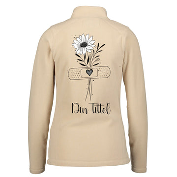 Simple Flower - Fleecejakke med personlig trykk