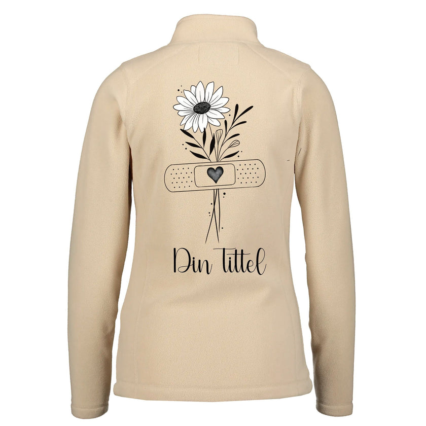 Simple Flower - Fleecejakke med personlig trykk