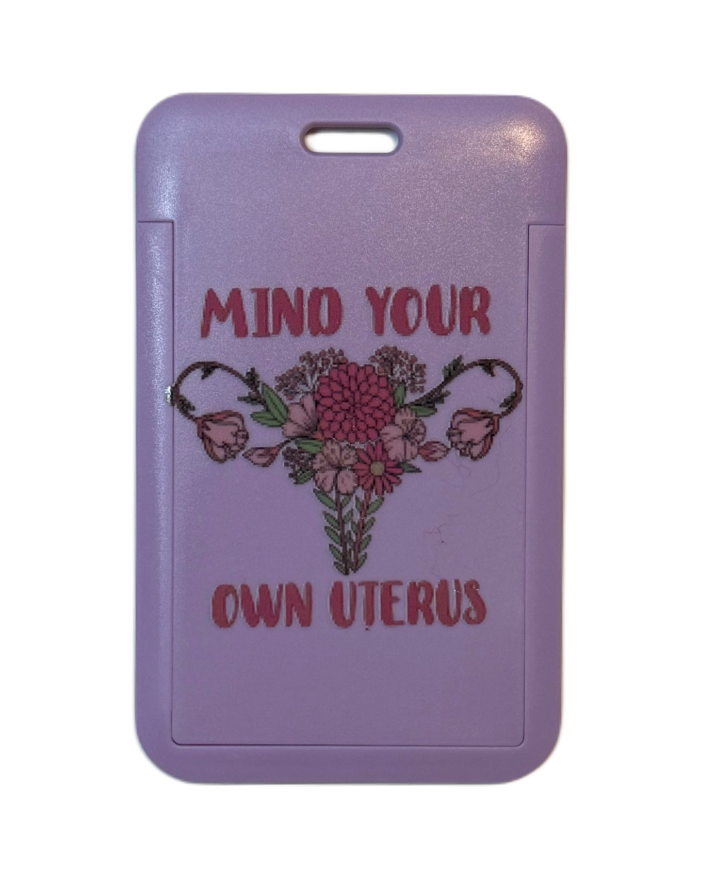Mind Your Own Uterus – feministisk ID-kortholder