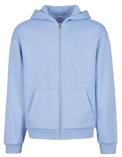 Lyseblå hettejakke