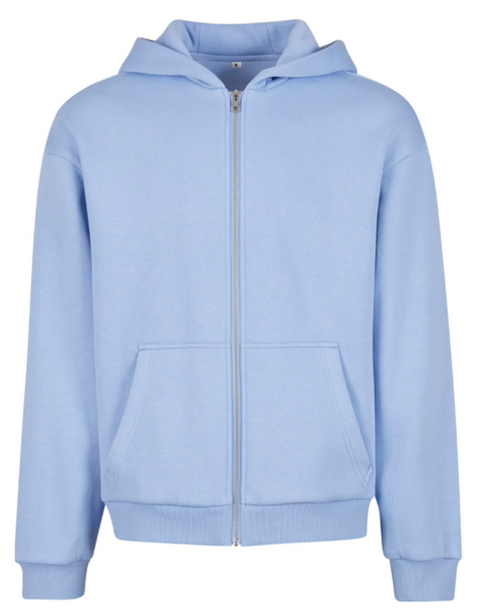 Lyseblå hettejakke