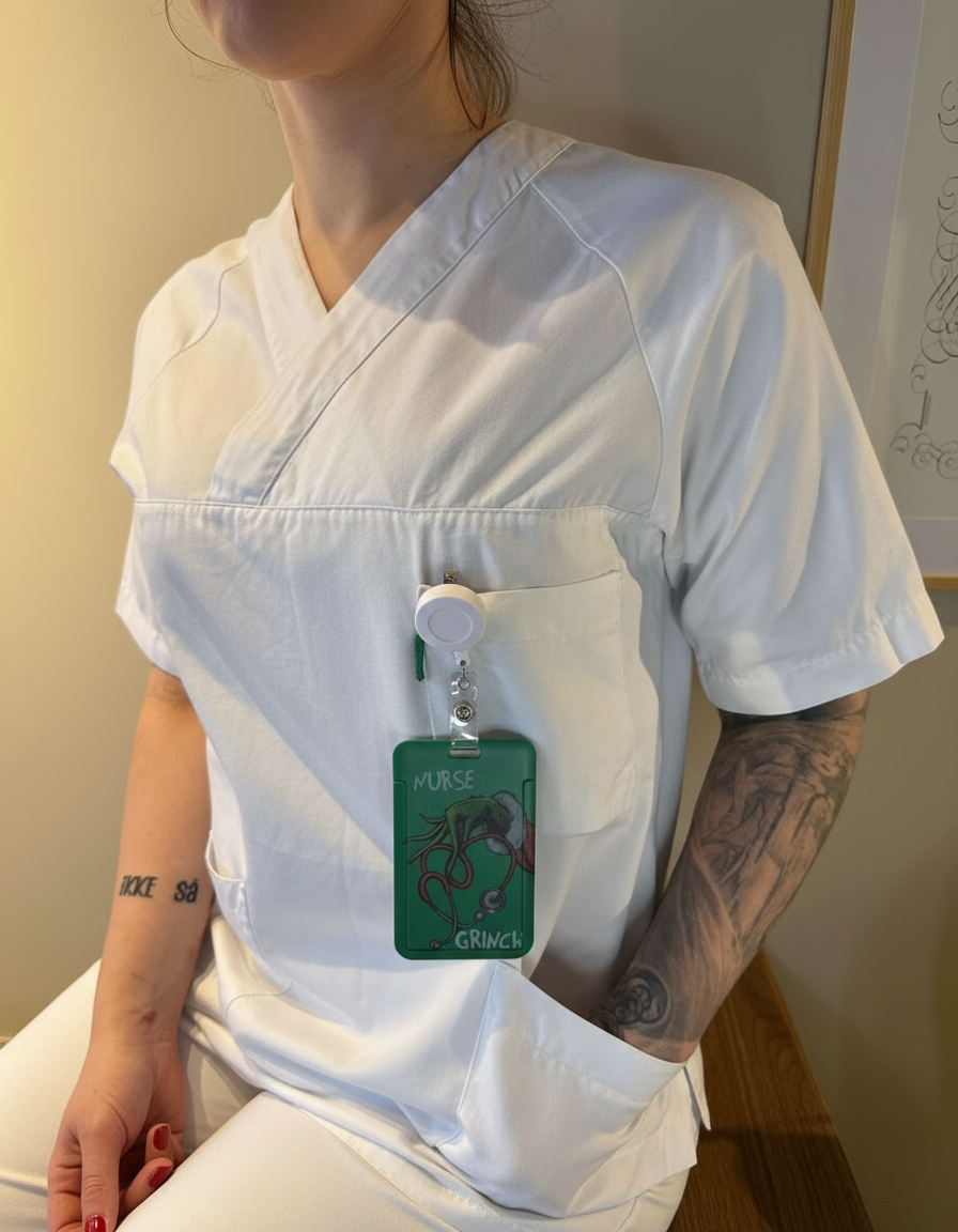 ID-holder med Nurse Grinch - forbedret