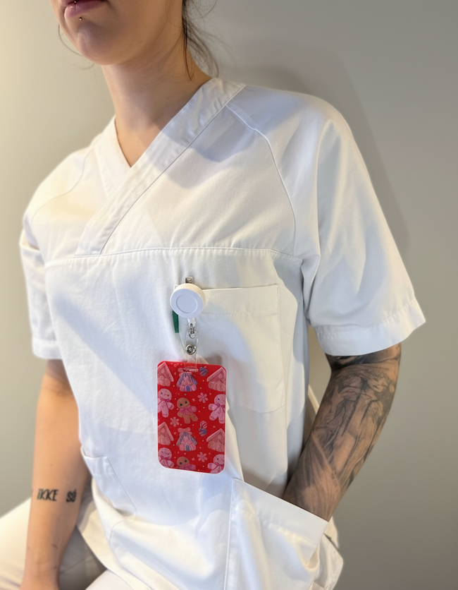ID-holder med rød glitter - forbedret
