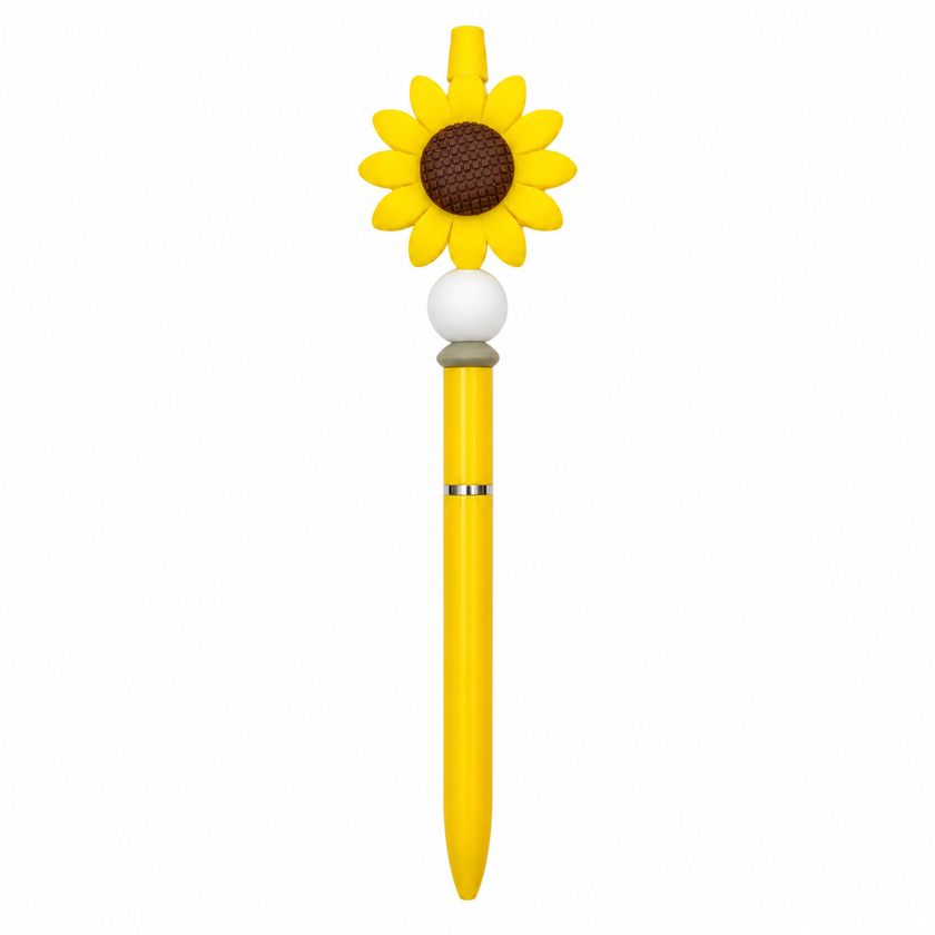 Sunflower - Håndperlet penn