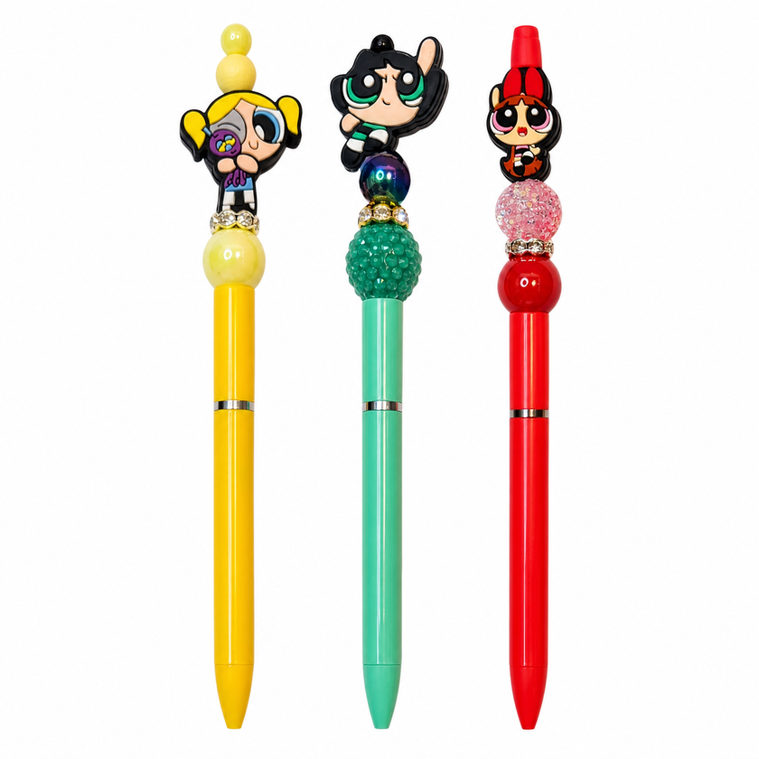 PowerPuff - Håndperlet penn