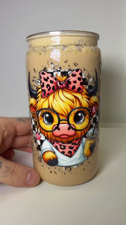 🐮 Moo Mood – Snowglobe Tumbler