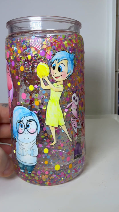 🌈 Inside Glow – Snowglobe Tumbler