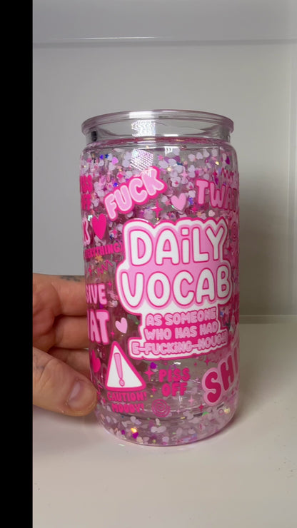 💫 Daily Vocab – Snowglobe Tumbler