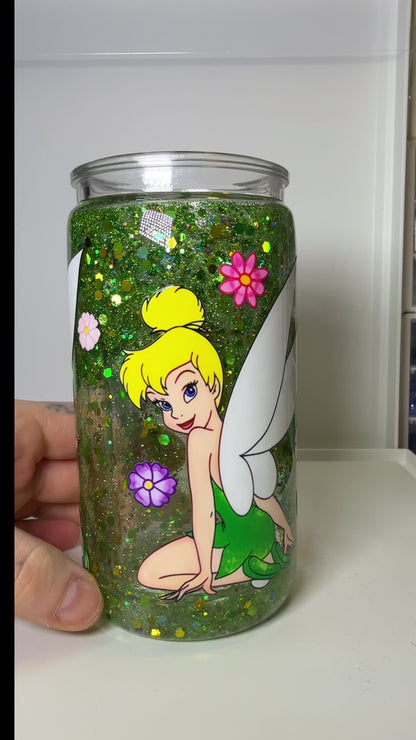 🧚 Tink Sparkle – Snowglobe Tumbler
