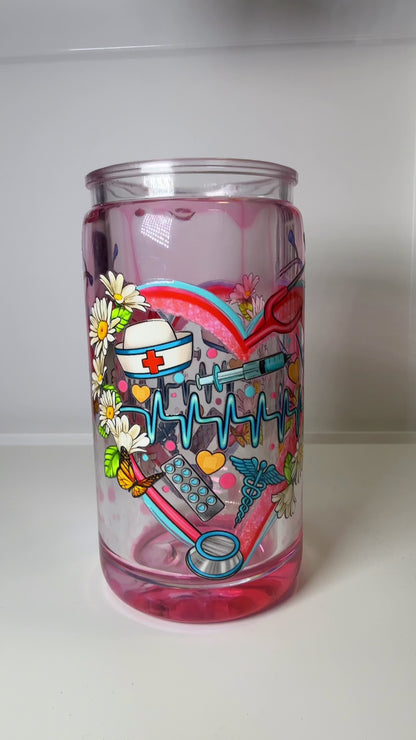 ❤️‍🔥 Heartbeat - Snowglobe Tumbler